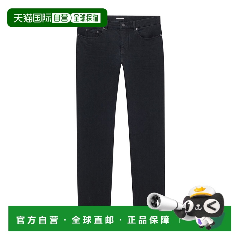 香港直邮Saint Laurent 腰带环牛仔裤直筒裤 842995Y16PG