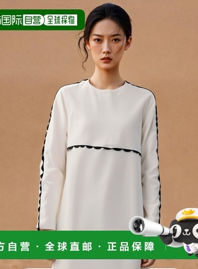 香港直邮Red Valentino 扇贝边饰长袖连衣裙 UR3VA13X5B2