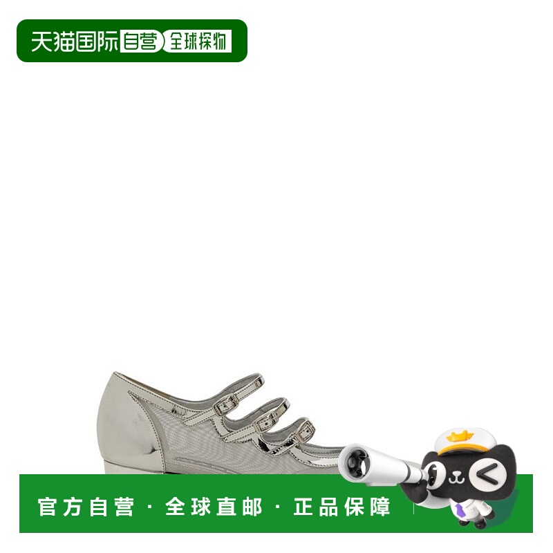 1h可退 香港直邮Carel 女士 Kinight 粗跟淺口鞋 KINIGHT05ARGENT