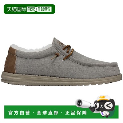 自营欧洲直邮Crocs卡骆驰 Wally Herringbone男士灰色纺织休闲鞋