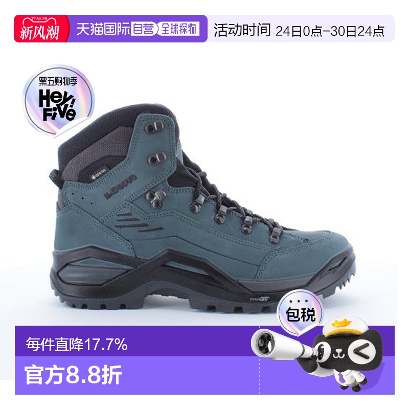 自营欧洲直邮LOWA RENEGADE EVO GTX MID男士烟绿色防水科技面料