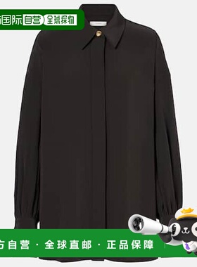 1h可退 香港直邮JOSEPH 约瑟夫 女士 Camilia 缎面斜纹布衬衫