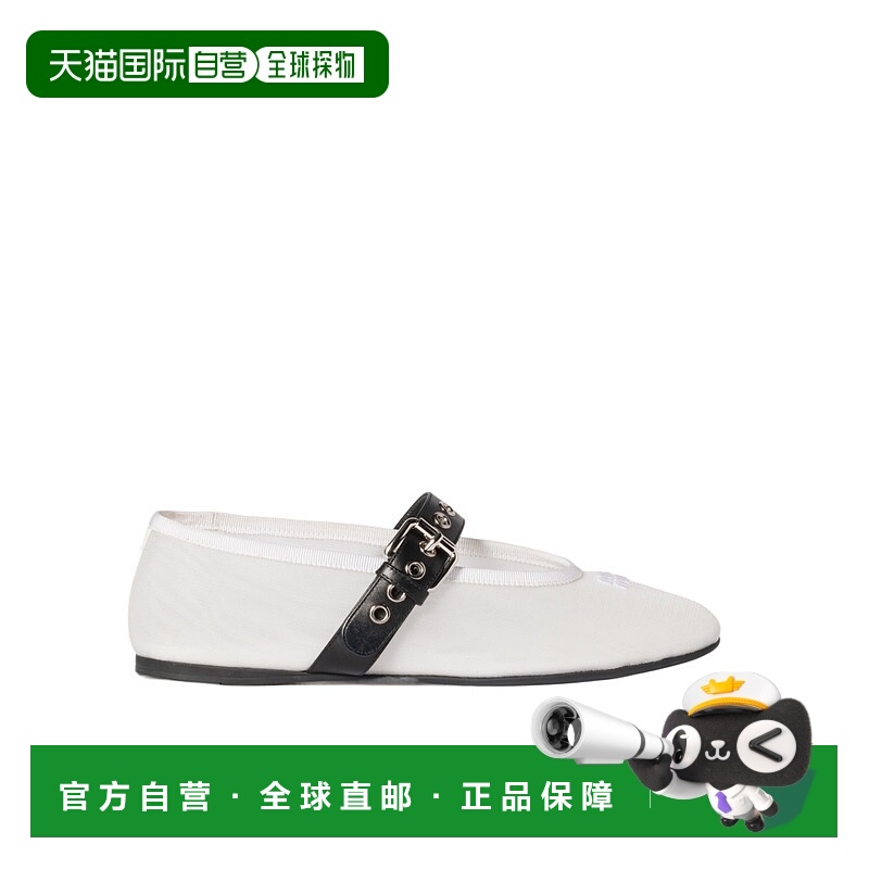 香港直邮Miu Miu 网眼面料芭蕾舞鞋 5F373E099F005