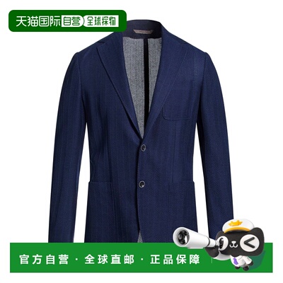 香港直邮Canali 康钠丽 男士 西装外套 blue蓝色 舒适时尚