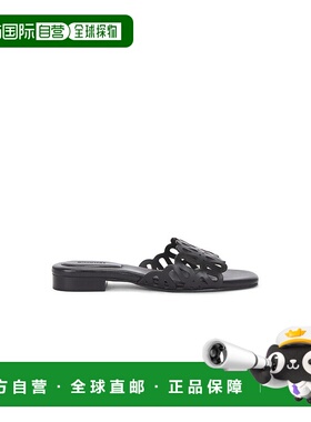 1h可退 香港直邮Simkhai 女士 Mccall 激光切割皮质凉拖平底鞋 12