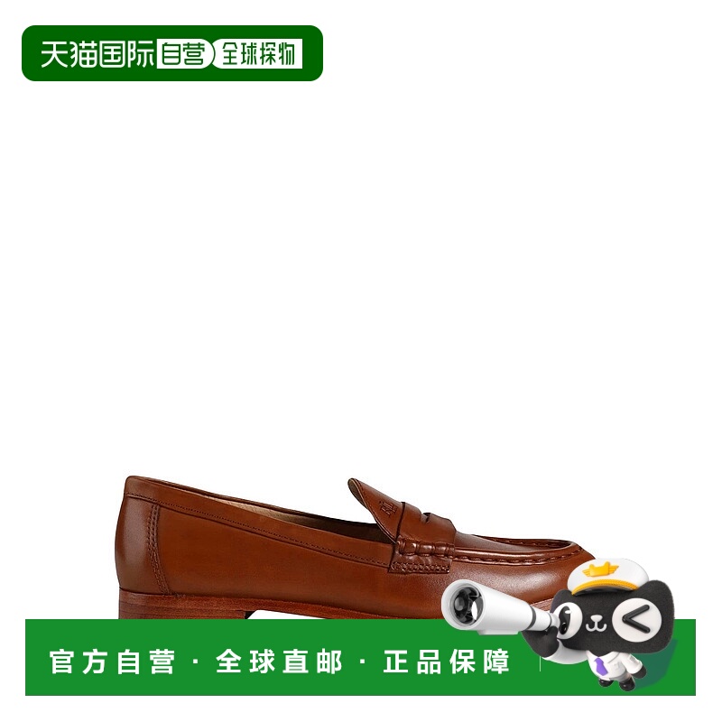 1h可退 香港直邮Lauren Ralph Lauren 女士 乐福鞋 brown棕色 舒