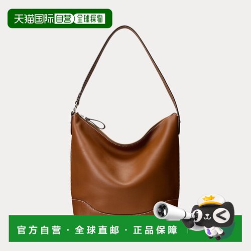 自营欧洲直邮Ralph Lauren拉夫劳伦 Tasha女士沙色皮革水桶包
