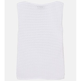 white白色 香港直邮VINCE 女士 钩花棉混纺上衣 吊带背心 舒适时尚