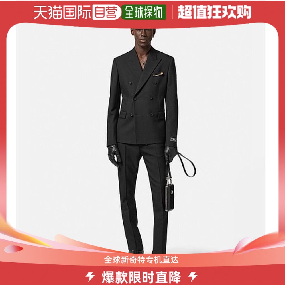 香港直邮versace 初剪羊毛双排扣西装外套 10124921a07978范思哲
