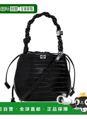 香港直邮Ganni 徽标手提包 A6965