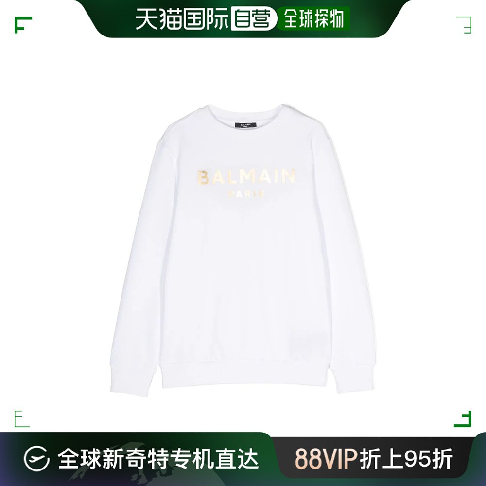 香港直邮Balmain 巴尔曼 女童 logo圆领卫衣童装 BT4S10Z0081