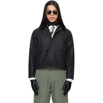 香港直邮barbour 巴伯尔 男士 绿色 Spey Slim Waxed 夹克 MWX121