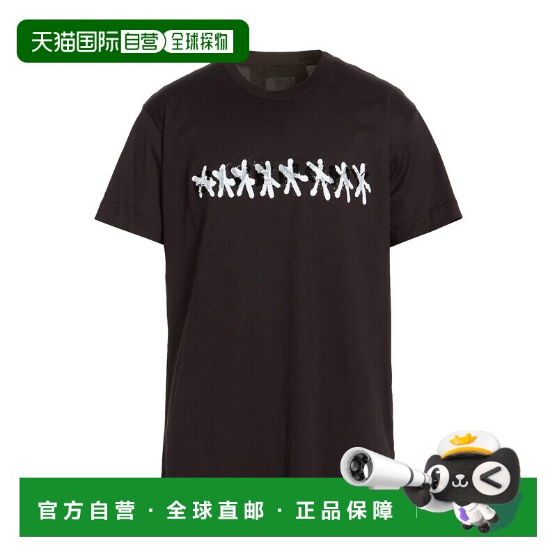 1h可退 香港直邮Givenchy 纪梵希 男士 T恤 black黑色 舒适时尚