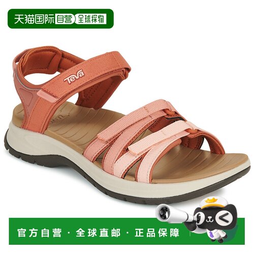 欧洲直邮Teva鞋子女运动凉鞋玫瑰色Tirra Sport厚底