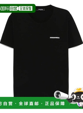 1h可退 香港直邮Dsquared2 二次方 男士 橡胶徽标T恤 24XS71GD156