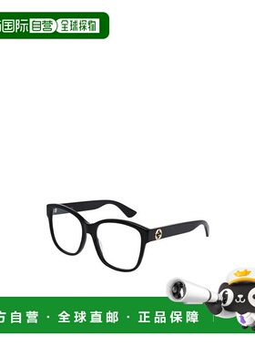 自营Gucci 黑色方框眼镜 GG0038ON