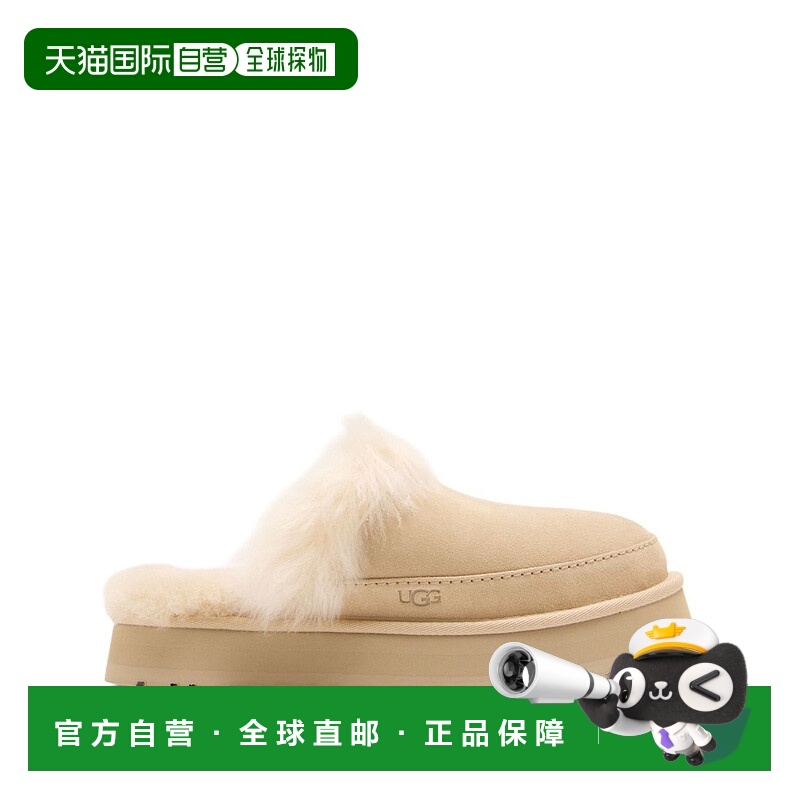 香港直邮Ugg 女士 DISQUETTE CHALET 皮草防水台便鞋 1173930