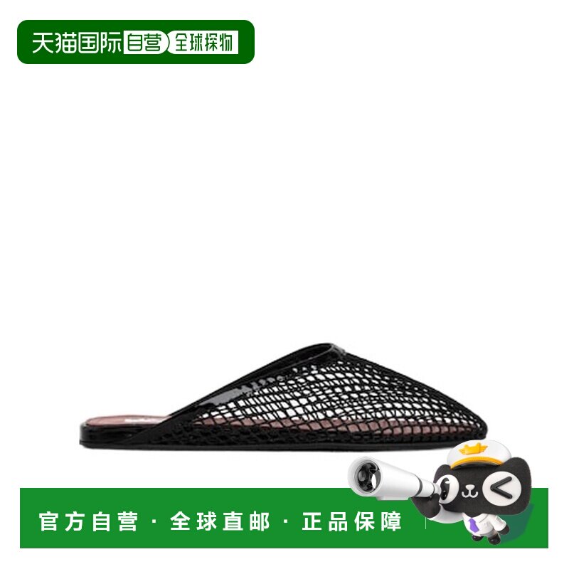 香港直邮Alaia 渔网平底穆勒鞋半拖拖鞋网鞋女鞋 AA3M081TK007图片