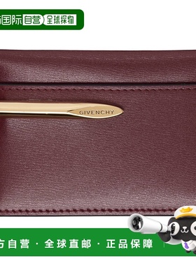 1h可退 香港直邮Givenchy 纪梵希 女士 酒红色 Pinch 卡包 BB60QD