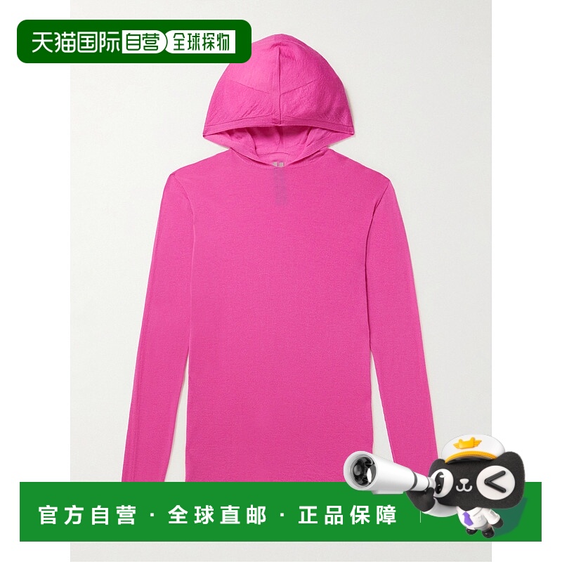 香港直邮rick owens 瑞克 欧文斯 男士 羊绒连帽衫 RU01C4623WS