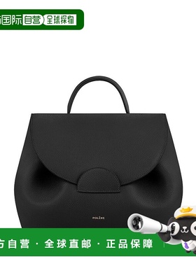 自营欧洲直邮POLENE Numero Un女士黑色小牛皮手提包单肩包