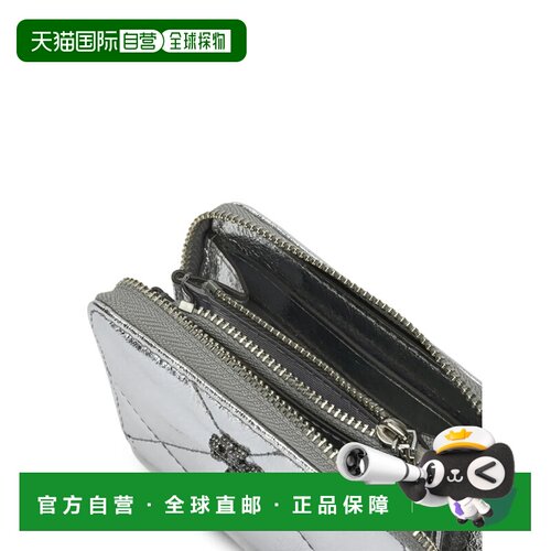 香港直邮TORY BURCH 女士钱包 175007040 SS2026 银色 SMALL ZIP