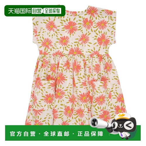 欧洲直邮Petit Bateau  女孩衣服 短款连衣裙 春夏 红色 ROBE MC