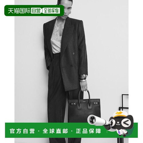 自营欧洲直邮YSL圣罗兰 SAC DE JOUR系列女士肉桂牛皮革手提包