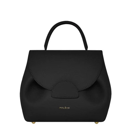 Сумка на плечо POLENE Numero Un Nano телесного цвета из шагреневой кожи теленка самообслуживания, европейская прямая рассылка