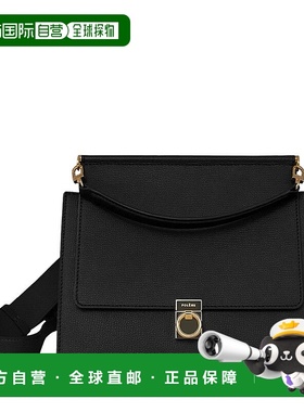 自营欧洲直邮POLENE  Numero Sept黑色荔枝纹小牛皮手提单肩包