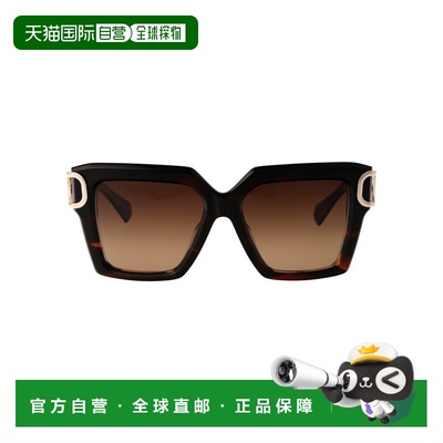 1h可退 香港直邮valentino 华伦天奴 女士 BRN 醋纤太阳眼镜 VLS5