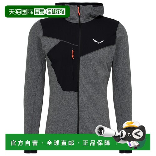欧洲直邮SALEWA 男士抓绒衣 0052432BLACKOUTMELA【付后1h可退】