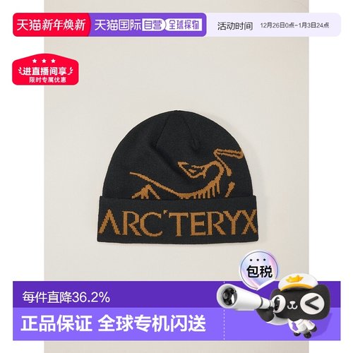欧洲直邮Arc'teryx始祖鸟 BIRD WORD徽标绒线帽男女同款