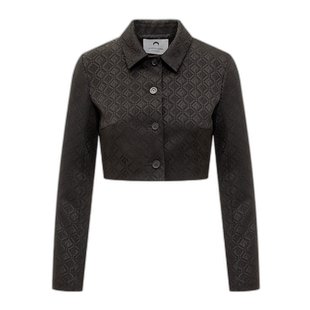 香港直邮Marine Serre Moon Diamant 提花短款休闲夹克 WJA025CWO