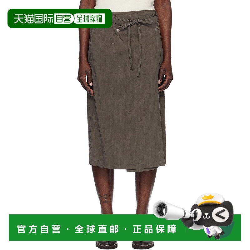 香港直邮Lemaire 女士 棕色 Convertible 半身裙 SK1045LF1370