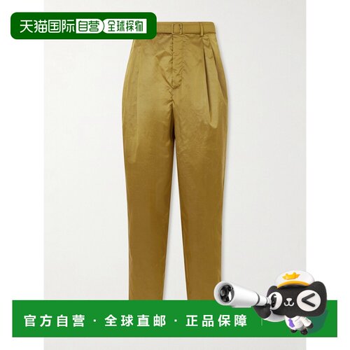 1h可退 Saint Laurent 圣罗兰 男士 Shell 锥形束带褶裥