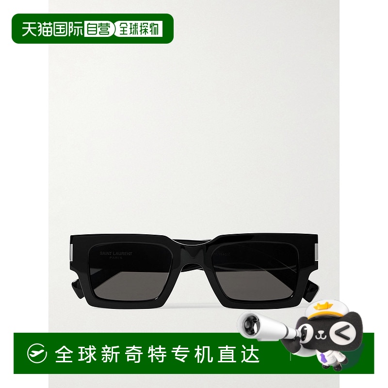 1h可退 香港直邮Saint Laurent 圣罗兰 女士 板材长方形框太阳镜