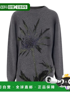 香港直邮Blumarine 蓝色情人 女士 STAMPA CARDO 针织衫针织衫 4M