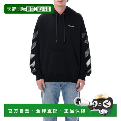 欧洲直邮off-white 男士 帽衫运动夹克衫