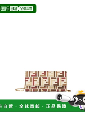 香港直邮Fendi Fendi Roma Continental 链条钱包 8M0365AV1Y拉链