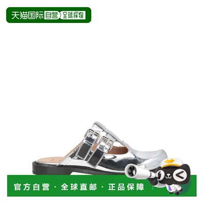 香港直邮LOEWE 罗意威 女士 Mules 木屐 metal金属色 舒适时尚