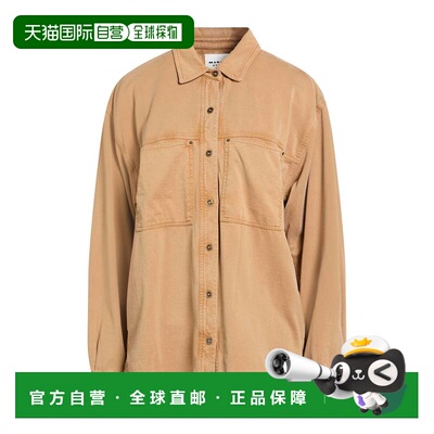 1h可退 香港直邮ISABEL MARANT 女士 Blouses 纯色衬衫 brown棕色