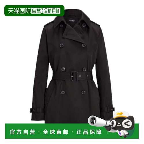 香港直邮RALPH LAUREN 女士风衣 297967126001 SS2026 黑色