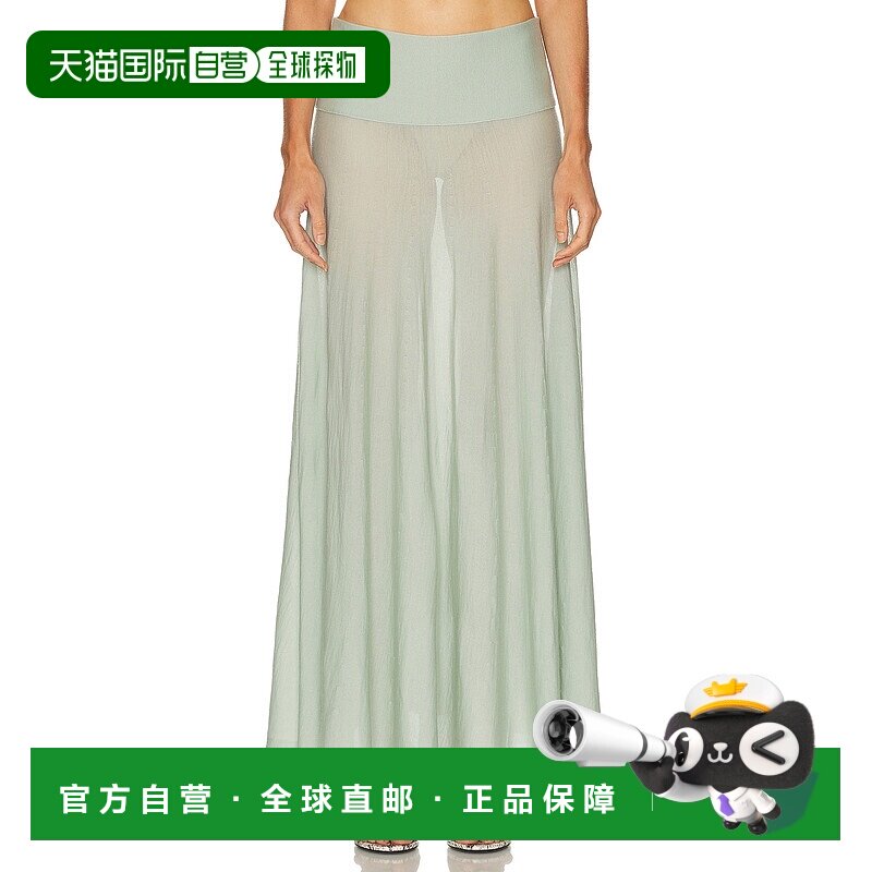 香港直邮Alaia 女士 ALAΪA 长款半身裙 9J2245M9226长裙a字裙