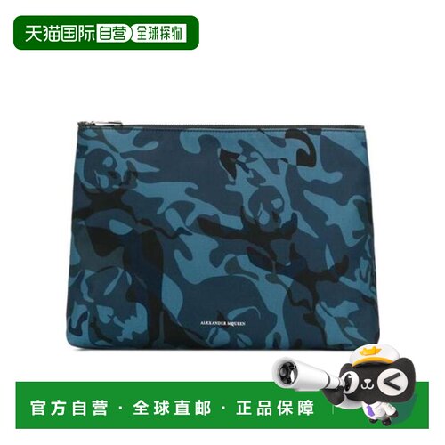 1h可退 香港直邮ALEXANDER MCQUEEN 男士手拿包 5066439KD0N4006