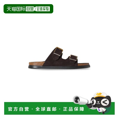 1h可退 美国直邮The Row 女士 搭扣凉拖拖鞋 brown棕色 舒适时尚