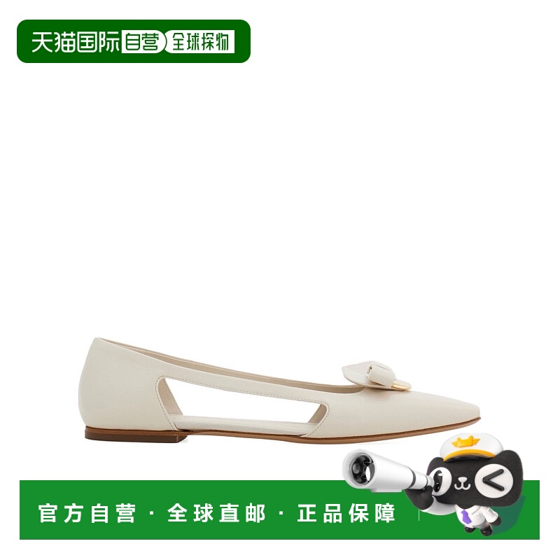 香港直邮Salvatore Ferragamo 蝴蝶结芭蕾舞鞋 01I704菲拉格慕