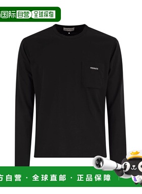 1h可退 香港直邮premiata 男士 棉质针织T恤 PA1029BLACK