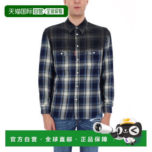 欧洲直邮dsquared2 男士 衬衫长袖
