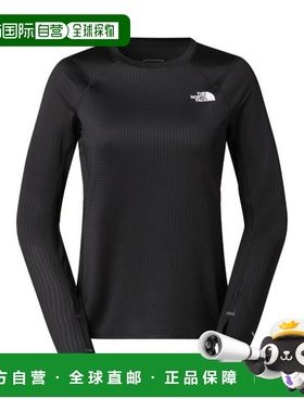 自营欧洲直邮THE NORTH FACE北面 SUMMIT女士黑色再生聚酯长袖T恤